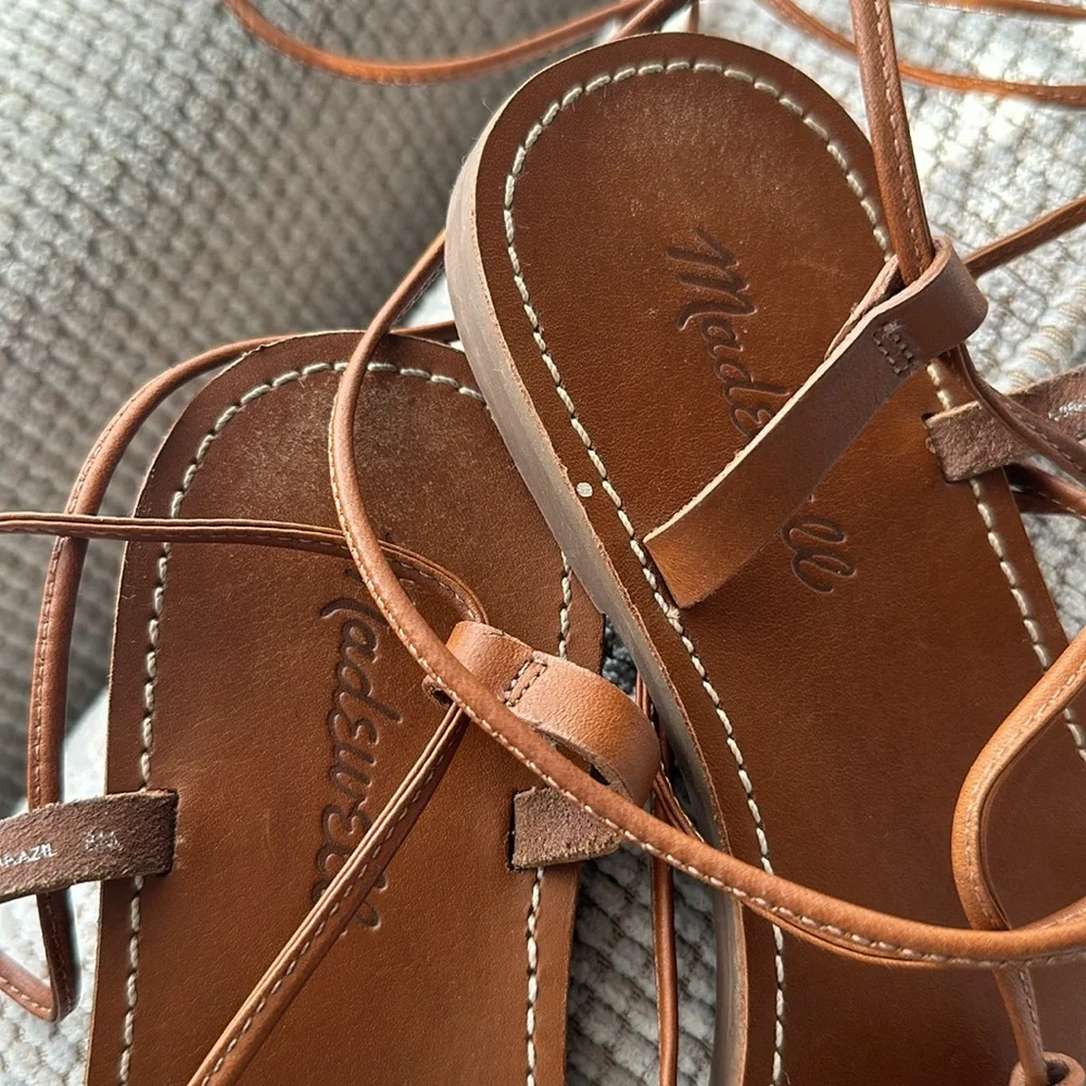 MADEWELL Boardwalk Toe Loop Strappy Gladiator Sandals - Picture 5 of 6